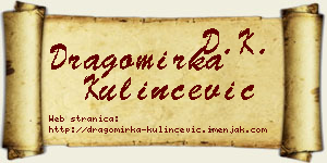 Dragomirka Kulinčević vizit kartica